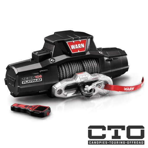 ZEON Platinum 10-S Winch 10000lb 12V 30m x 9.5mm SpyduraTM Synthetic Rope
